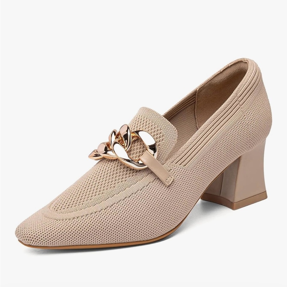 NEWBELLA Mousse Fit Women Square Toe Heeled Pumps Size 10 New without tags